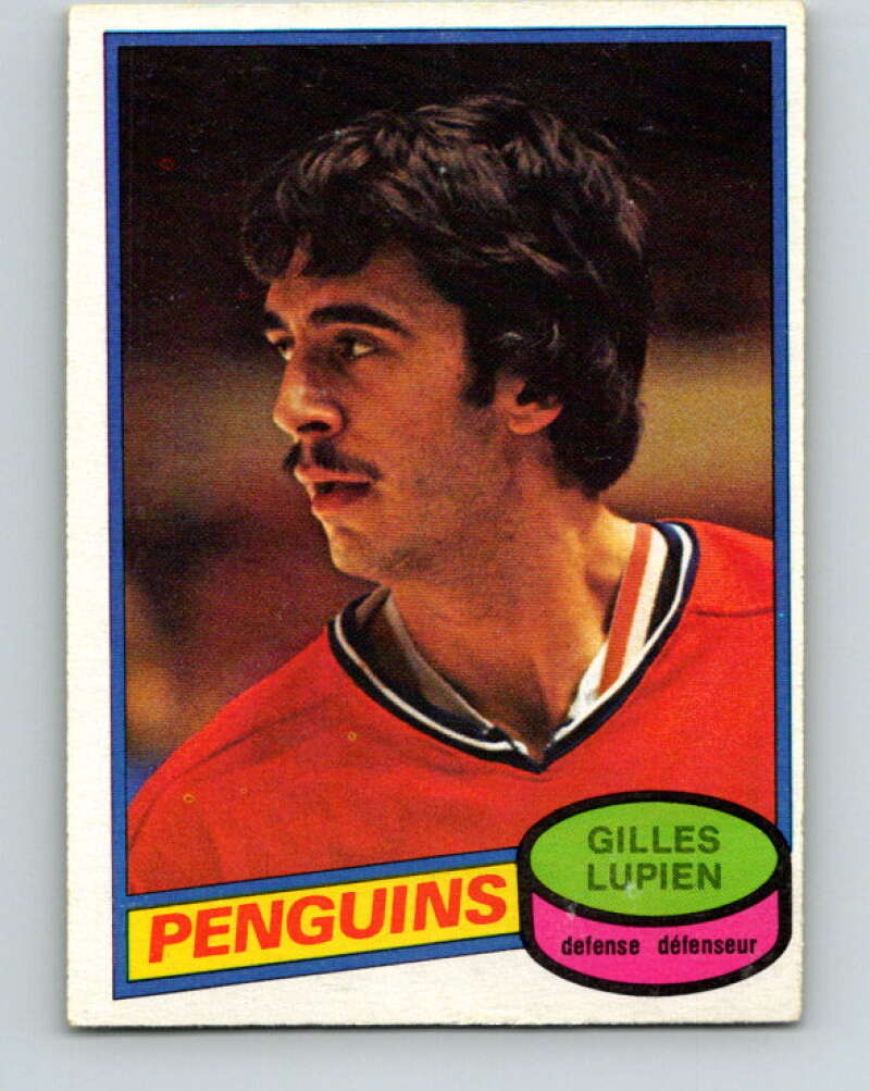 1980-81 O-Pee-Chee #298 Gilles Lupien  RC Rookie Pittsburgh Penguins  V40110