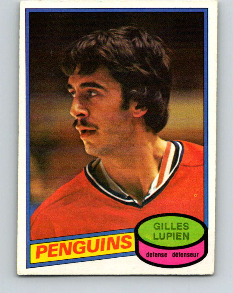 1980-81 O-Pee-Chee #298 Gilles Lupien  RC Rookie Pittsburgh Penguins  V40111