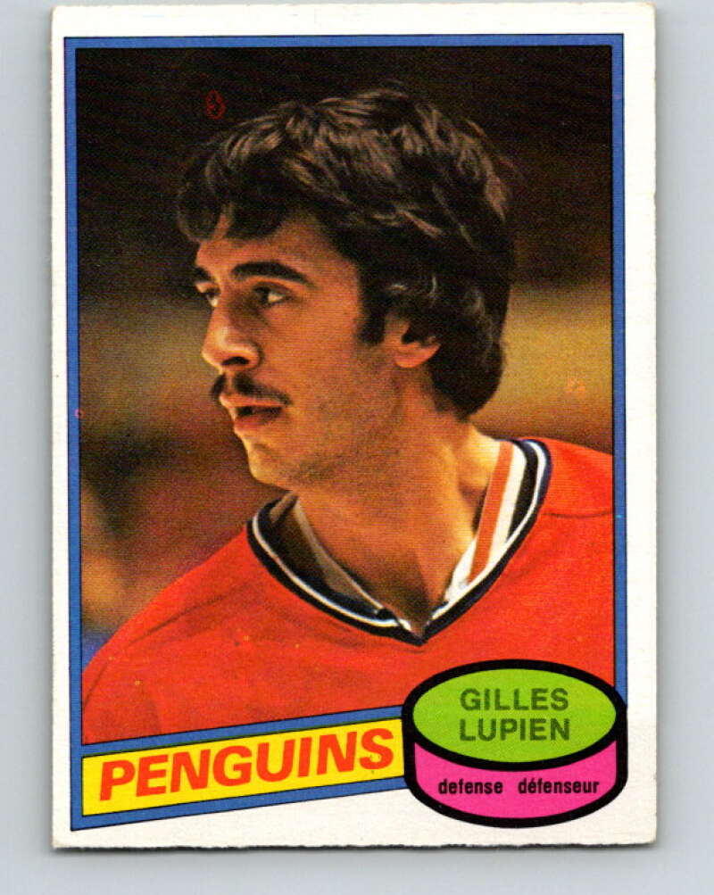 1980-81 O-Pee-Chee #298 Gilles Lupien  RC Rookie Pittsburgh Penguins  V40112