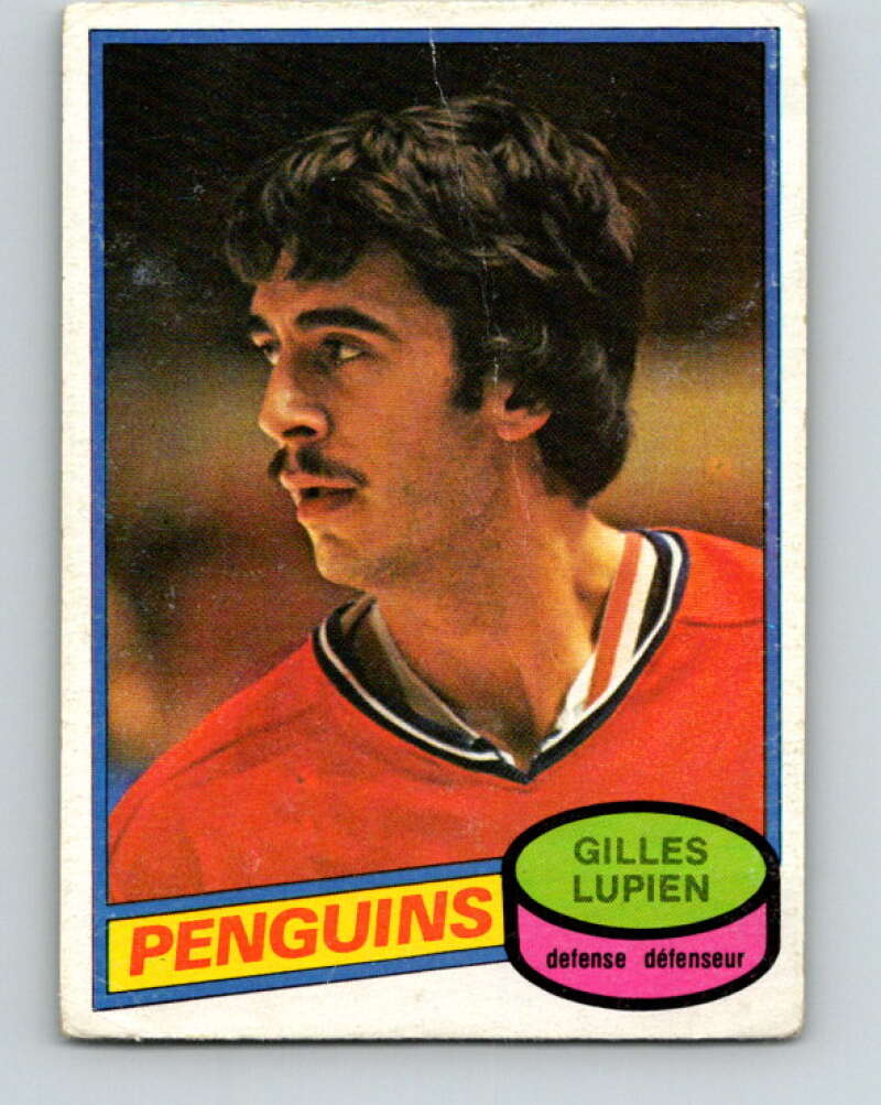 1980-81 O-Pee-Chee #298 Gilles Lupien  RC Rookie Pittsburgh Penguins  V40113