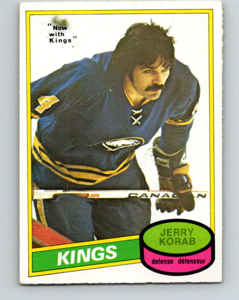 1980-81 O-Pee-Chee #300 Jerry Korab  Los Angeles Kings  V40126