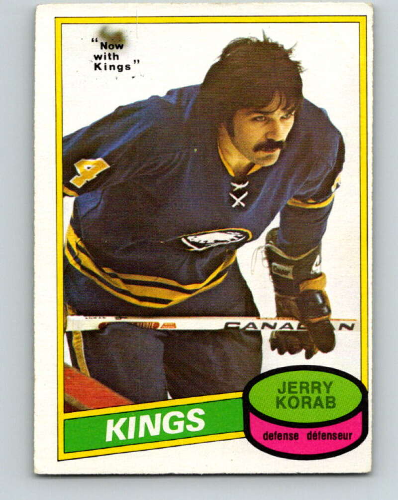 1980-81 O-Pee-Chee #300 Jerry Korab  Los Angeles Kings  V40127