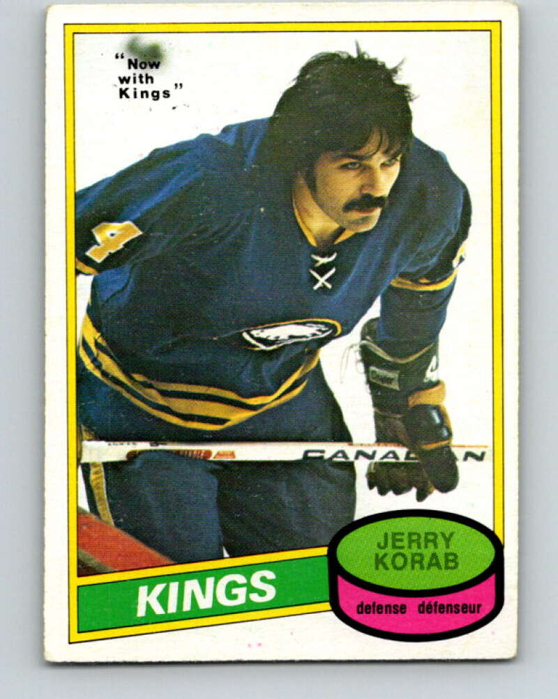 1980-81 O-Pee-Chee #300 Jerry Korab  Los Angeles Kings  V40129