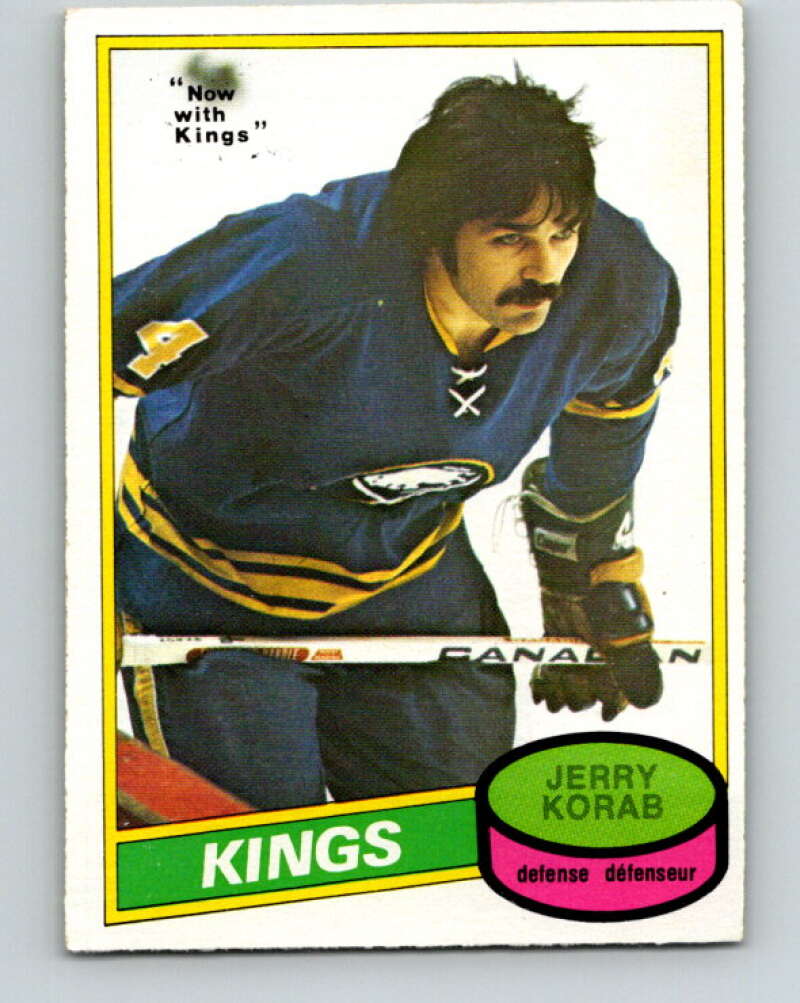 1980-81 O-Pee-Chee #300 Jerry Korab  Los Angeles Kings  V40130