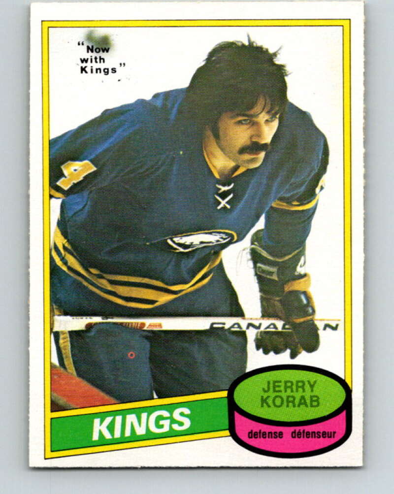 1980-81 O-Pee-Chee #300 Jerry Korab  Los Angeles Kings  V40131