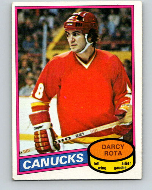 1980-81 O-Pee-Chee #301 Darcy Rota  Vancouver Canucks  V40135