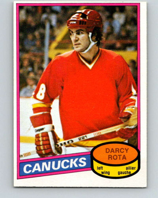 1980-81 O-Pee-Chee #301 Darcy Rota  Vancouver Canucks  V40137