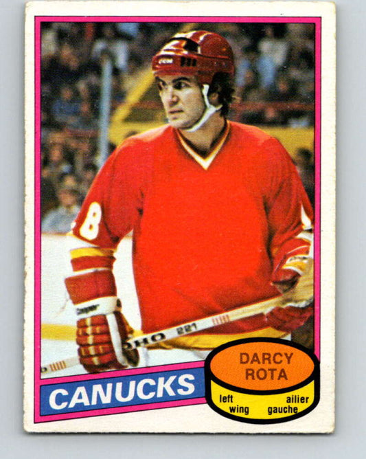 1980-81 O-Pee-Chee #301 Darcy Rota  Vancouver Canucks  V40143