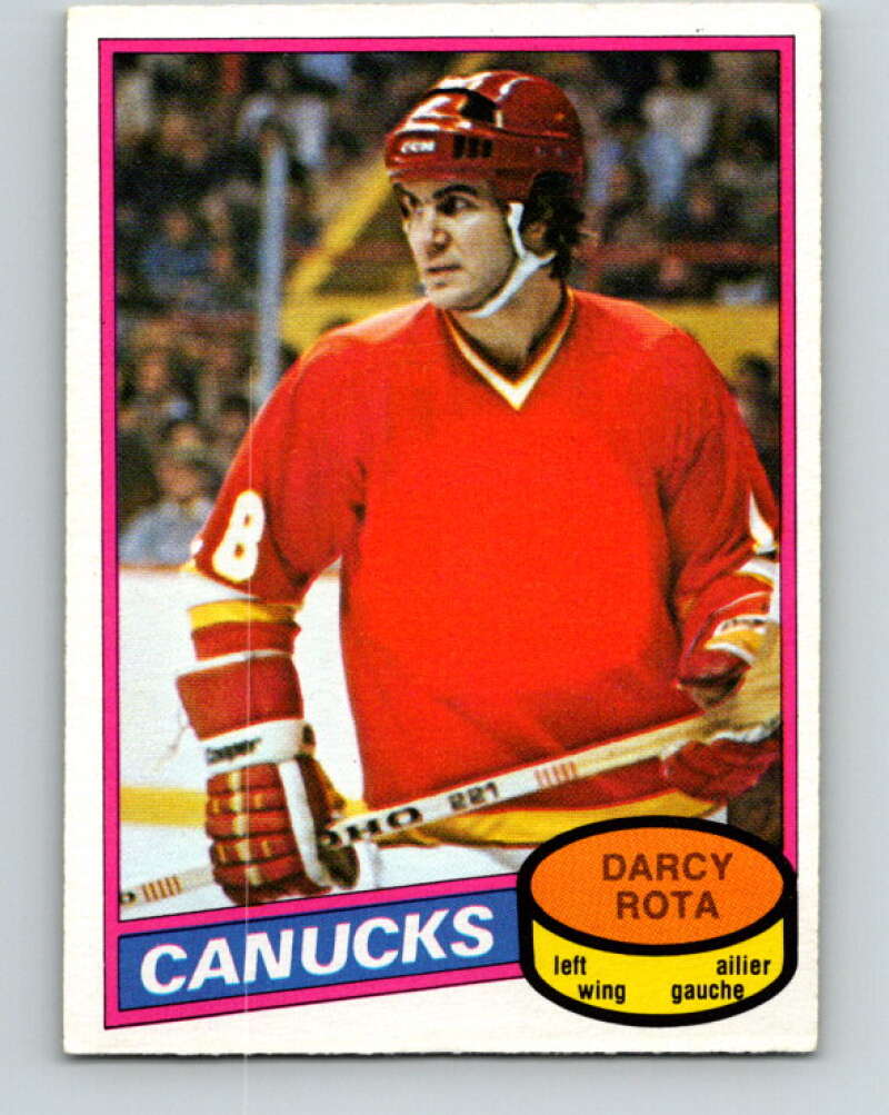 1980-81 O-Pee-Chee #301 Darcy Rota  Vancouver Canucks  V40144