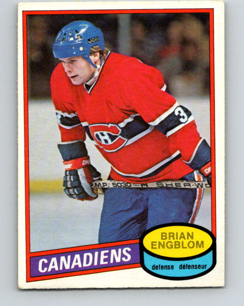 1980-81 O-Pee-Chee #304 Brian Engblom  Montreal Canadiens  V40179