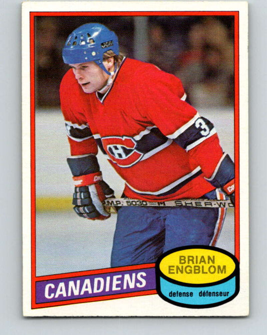 1980-81 O-Pee-Chee #304 Brian Engblom  Montreal Canadiens  V40181