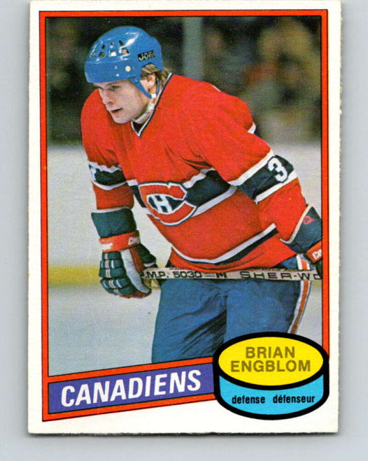 1980-81 O-Pee-Chee #304 Brian Engblom  Montreal Canadiens  V40182