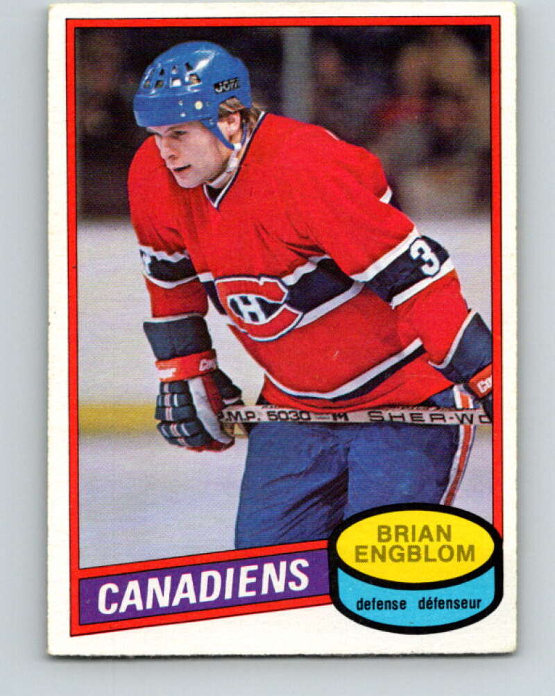 1980-81 O-Pee-Chee #304 Brian Engblom  Montreal Canadiens  V40185