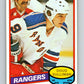 1980-81 O-Pee-Chee #306 Doug Sulliman  RC Rookie New York Rangers  V40203