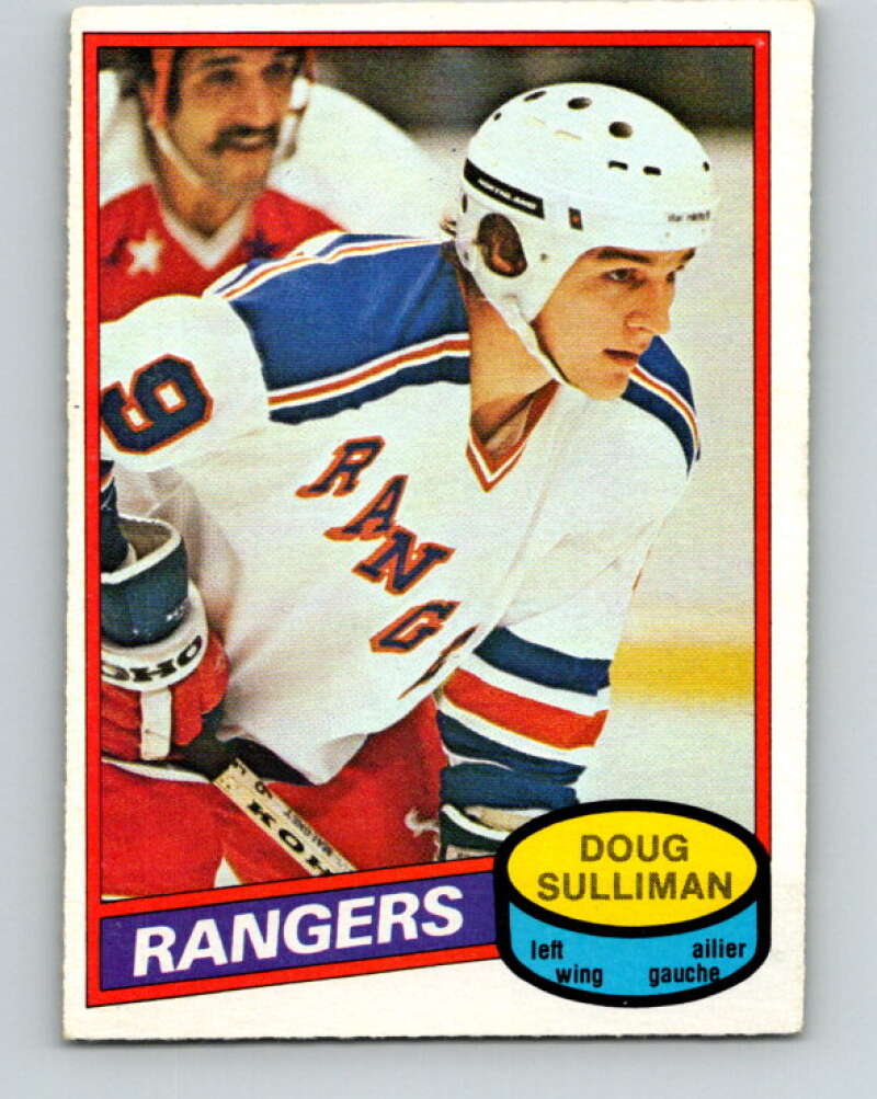 1980-81 O-Pee-Chee #306 Doug Sulliman  RC Rookie New York Rangers  V40204