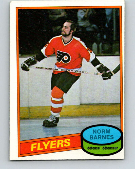 1980-81 O-Pee-Chee #308 Norm Barnes  RC Rookie Philadelphia Flyers  V40219