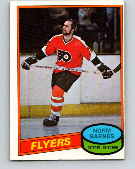 1980-81 O-Pee-Chee #308 Norm Barnes  RC Rookie Philadelphia Flyers  V40221