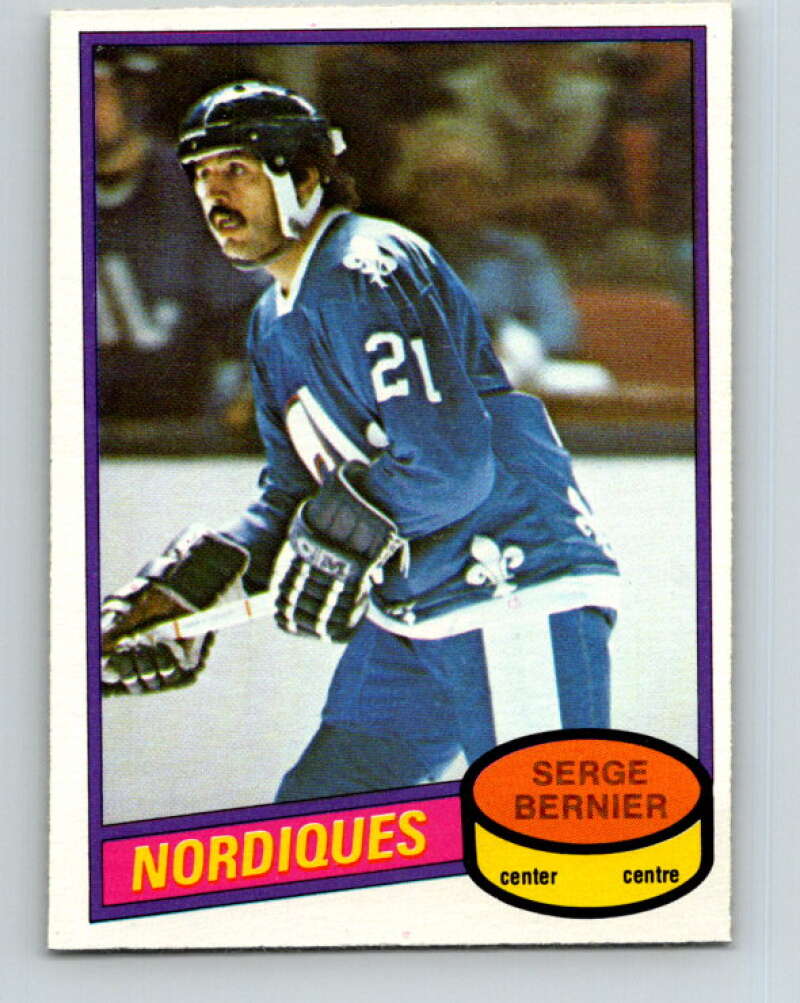 1980-81 O-Pee-Chee #309 Serge Bernier  Quebec Nordiques  V40229