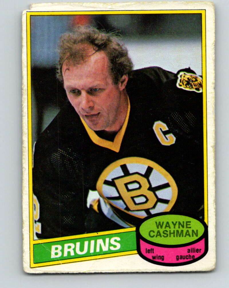 1980-81 O-Pee-Chee #318 Wayne Cashman  Boston Bruins  V40308