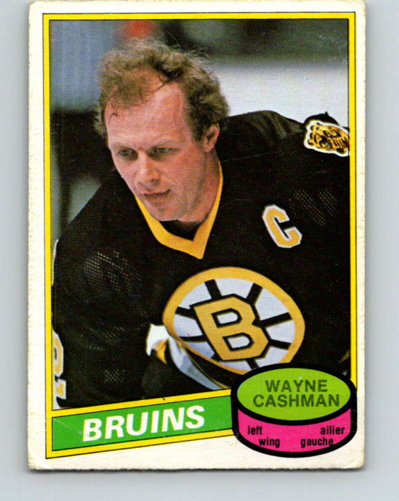 1980-81 O-Pee-Chee #318 Wayne Cashman  Boston Bruins  V40312