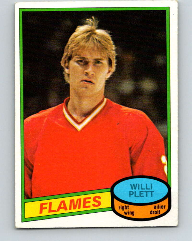 1980-81 O-Pee-Chee #320 Willi Plett  Calgary Flames  V40327