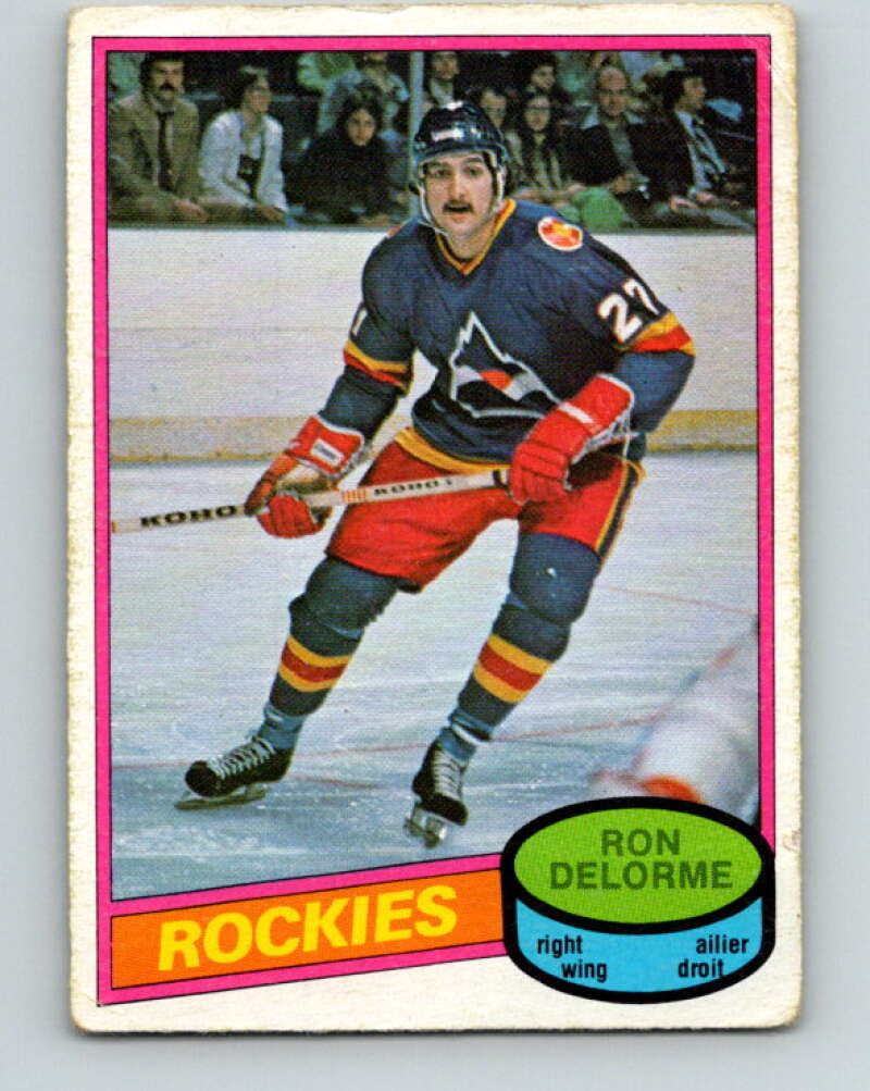 1980-81 O-Pee-Chee #321 Ron Delorme  Colorado Rockies  V40346