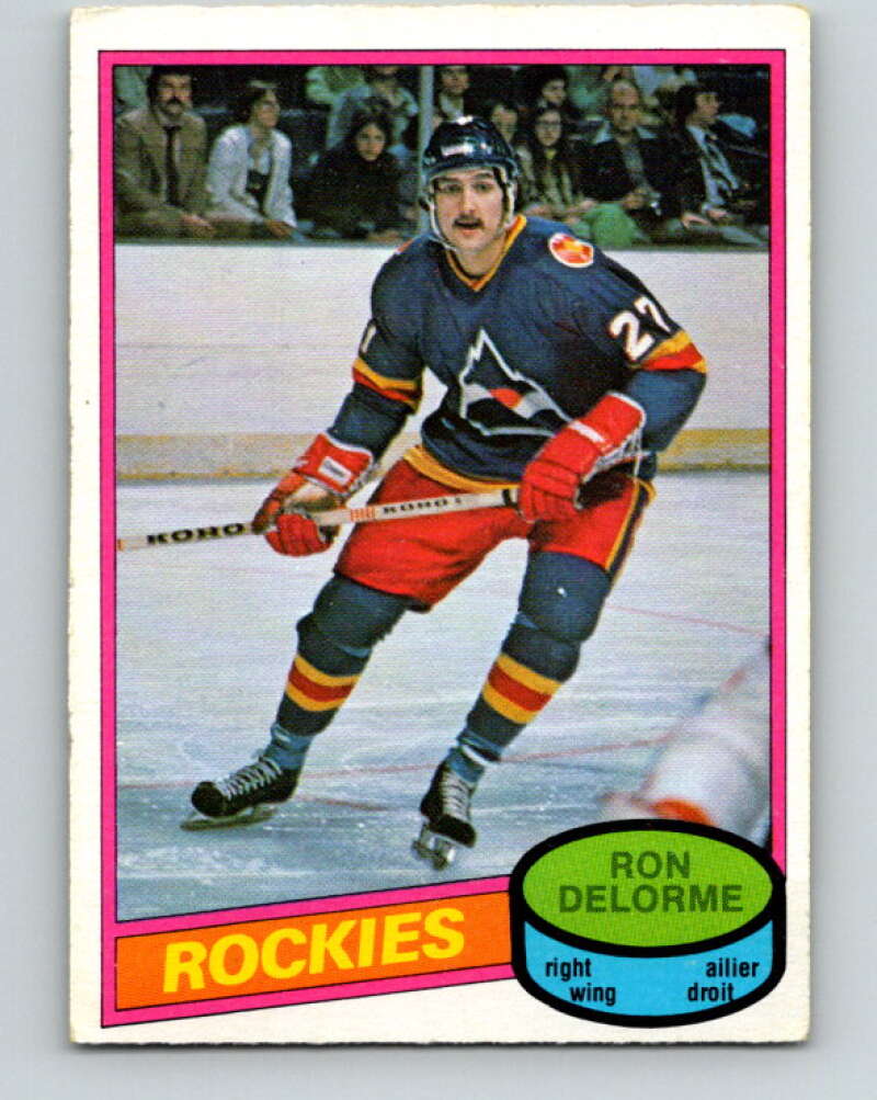 1980-81 O-Pee-Chee #321 Ron Delorme  Colorado Rockies  V40348