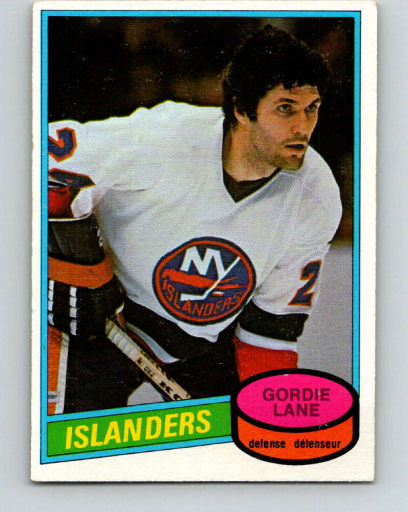 1980-81 O-Pee-Chee #323 Gord Lane  New York Islanders  V40360