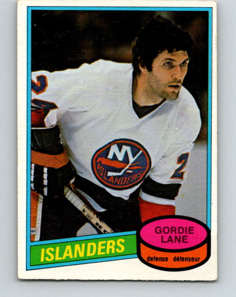 1980-81 O-Pee-Chee #323 Gord Lane  New York Islanders  V40363