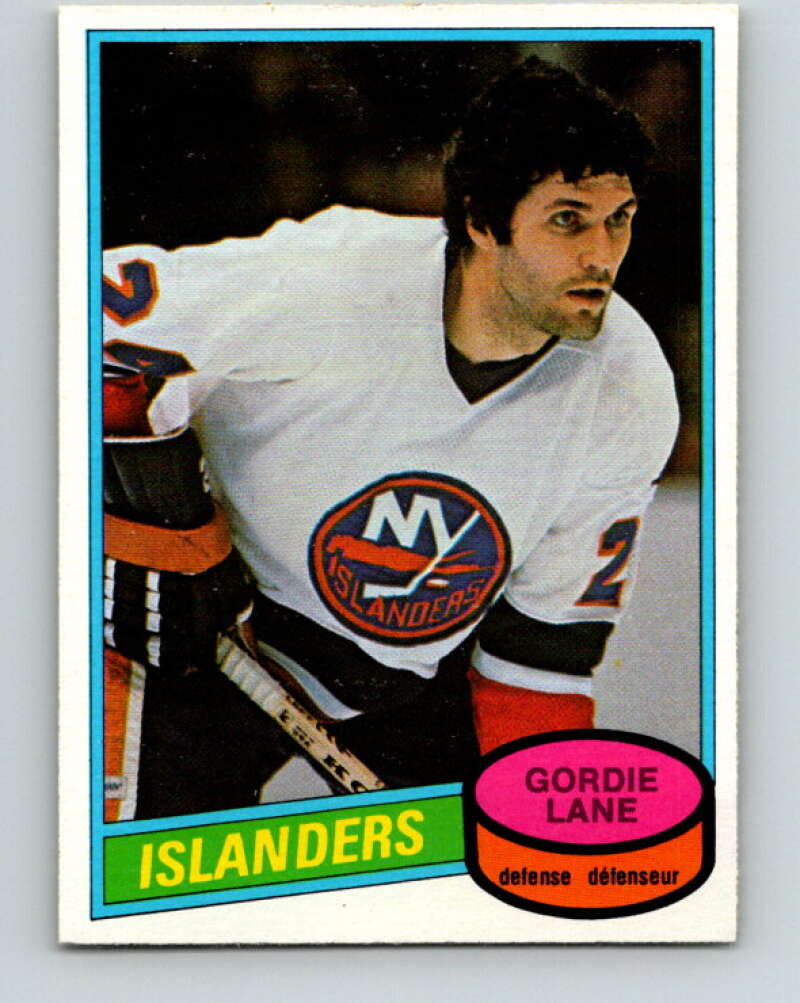 1980-81 O-Pee-Chee #323 Gord Lane  New York Islanders  V40364