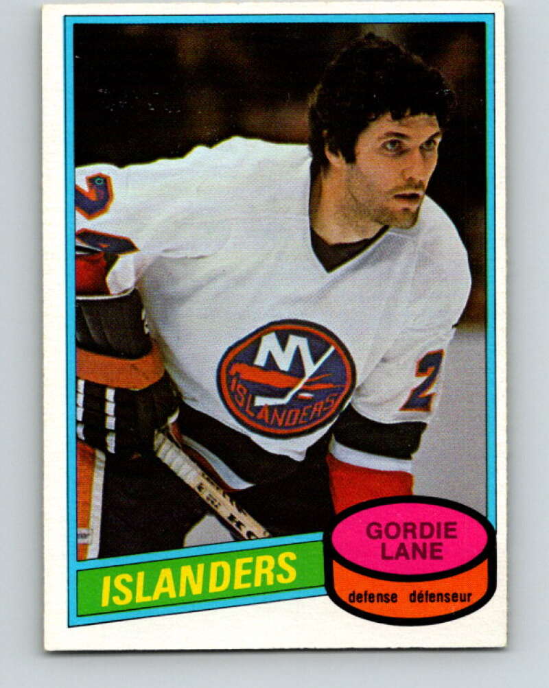 1980-81 O-Pee-Chee #323 Gord Lane  New York Islanders  V40365