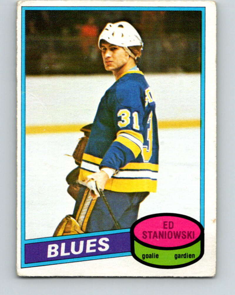 1980-81 O-Pee-Chee #328 Ed Staniowski  St. Louis Blues  V40399