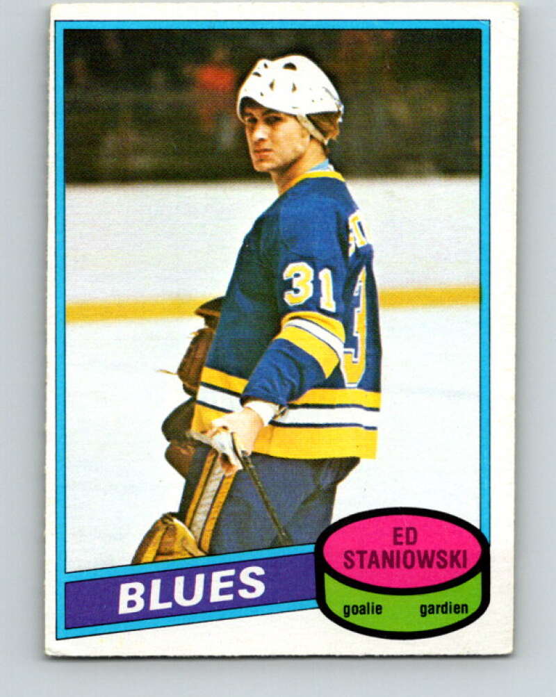 1980-81 O-Pee-Chee #328 Ed Staniowski  St. Louis Blues  V40401