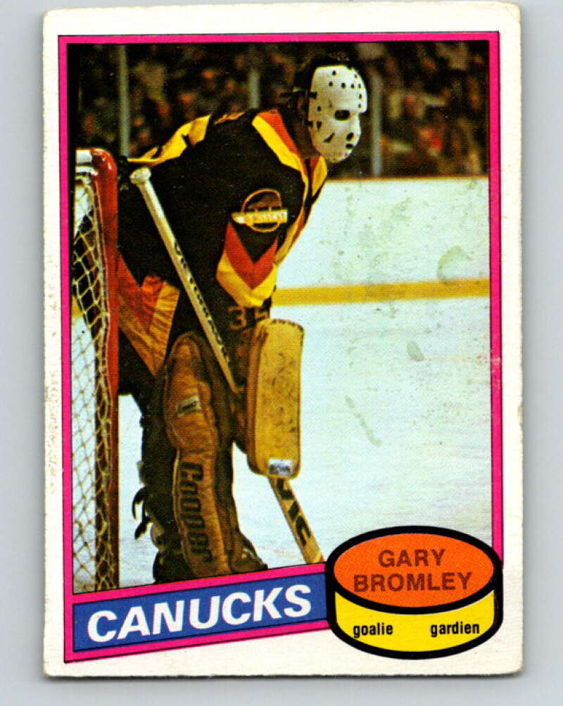 1980-81 O-Pee-Chee #330 Gary Bromley UER  Vancouver Canucks  V40412