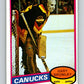 1980-81 O-Pee-Chee #330 Gary Bromley UER  Vancouver Canucks  V40418