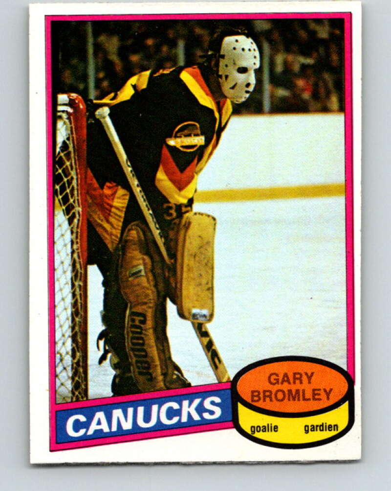 1980-81 O-Pee-Chee #330 Gary Bromley UER  Vancouver Canucks  V40418
