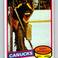 1980-81 O-Pee-Chee #330 Gary Bromley UER  Vancouver Canucks  V40421