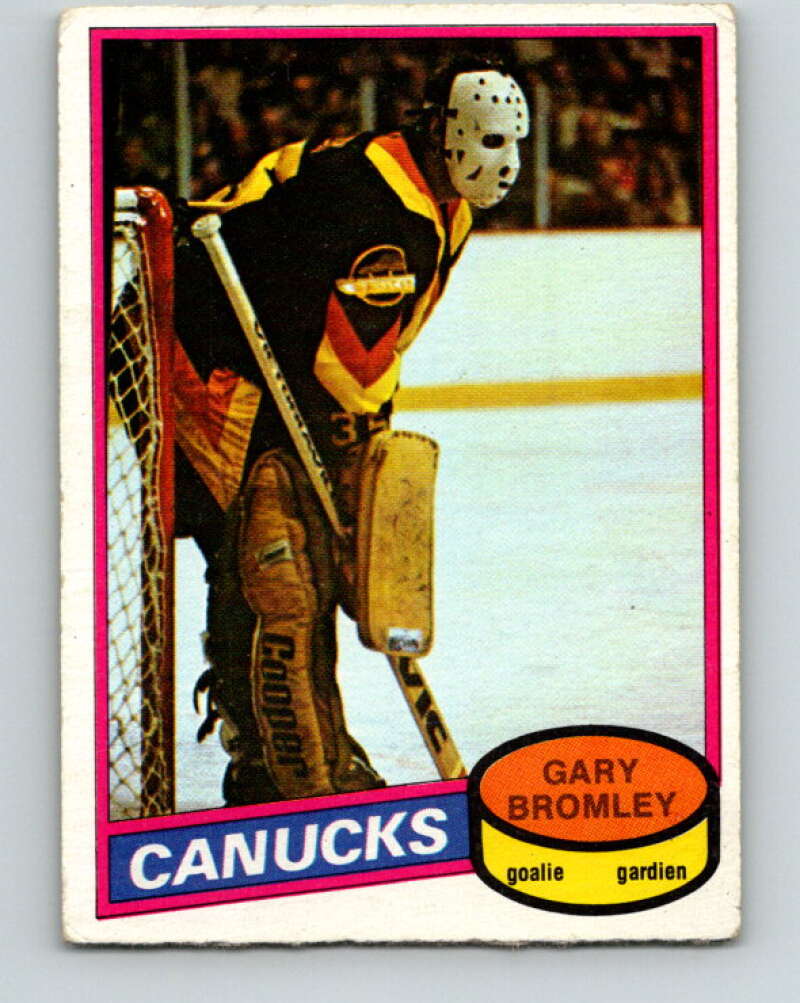 1980-81 O-Pee-Chee #330 Gary Bromley UER  Vancouver Canucks  V40421