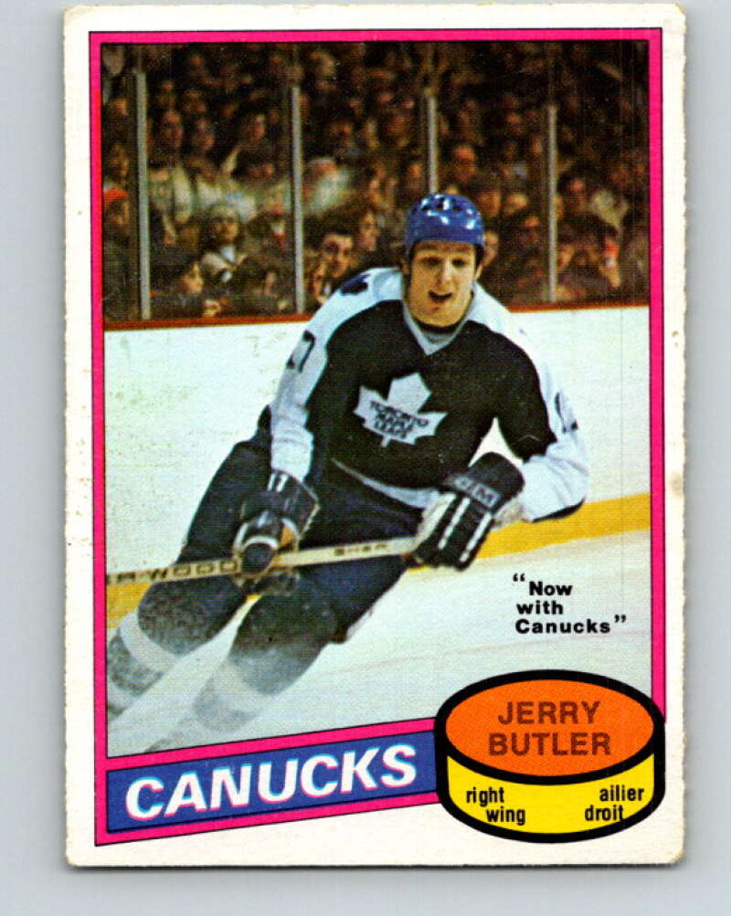 1980-81 O-Pee-Chee #351 Jerry Butler  Vancouver Canucks  V40625