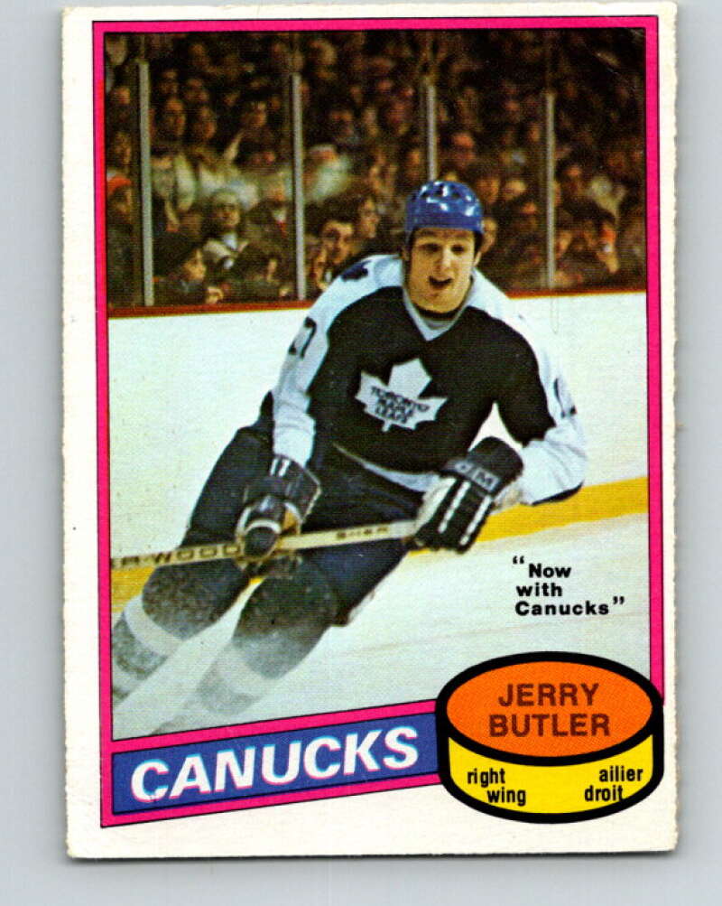 1980-81 O-Pee-Chee #351 Jerry Butler  Vancouver Canucks  V40627