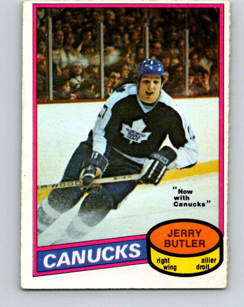 1980-81 O-Pee-Chee #351 Jerry Butler  Vancouver Canucks  V40628