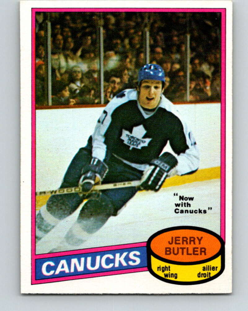 1980-81 O-Pee-Chee #351 Jerry Butler  Vancouver Canucks  V40629