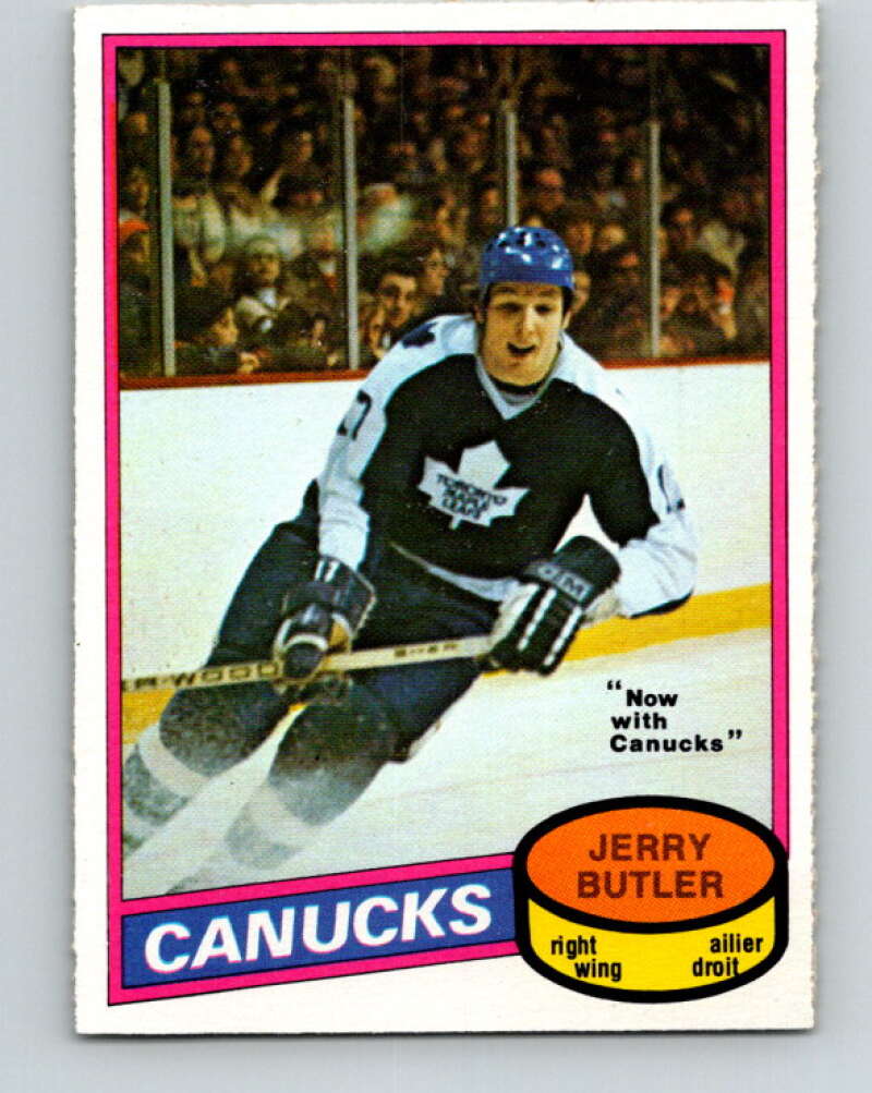 1980-81 O-Pee-Chee #351 Jerry Butler  Vancouver Canucks  V40630