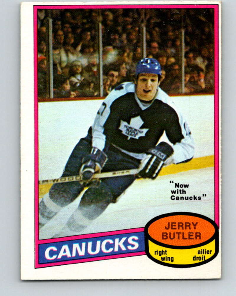 1980-81 O-Pee-Chee #351 Jerry Butler  Vancouver Canucks  V40633