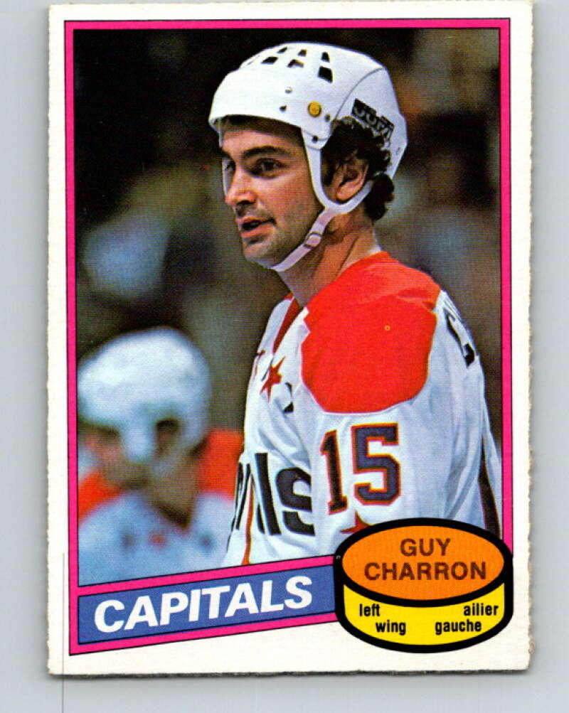 1980-81 O-Pee-Chee #352 Guy Charron  Washington Capitals  V40635