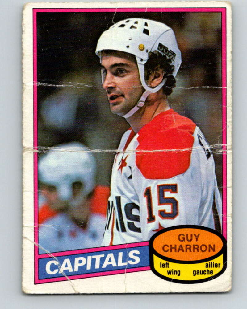 1980-81 O-Pee-Chee #352 Guy Charron  Washington Capitals  V40638