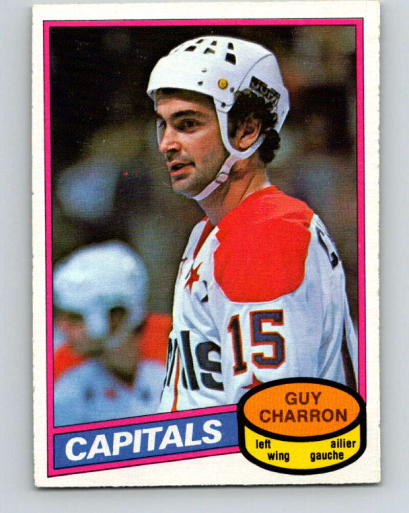 1980-81 O-Pee-Chee #352 Guy Charron  Washington Capitals  V40639