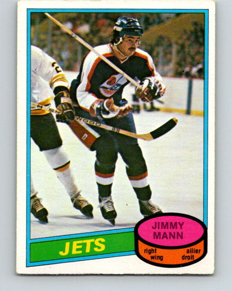 1980-81 O-Pee-Chee #353 Jimmy Mann  RC Rookie Winnipeg Jets  V40644