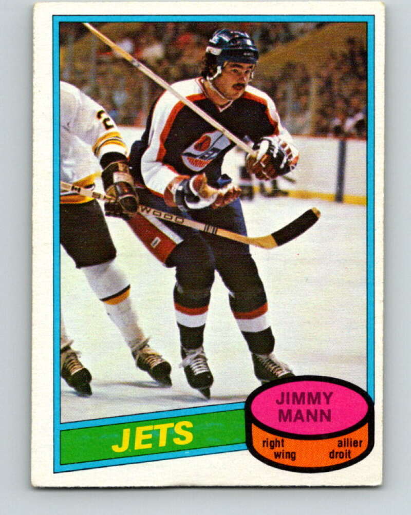 1980-81 O-Pee-Chee #353 Jimmy Mann  RC Rookie Winnipeg Jets  V40645