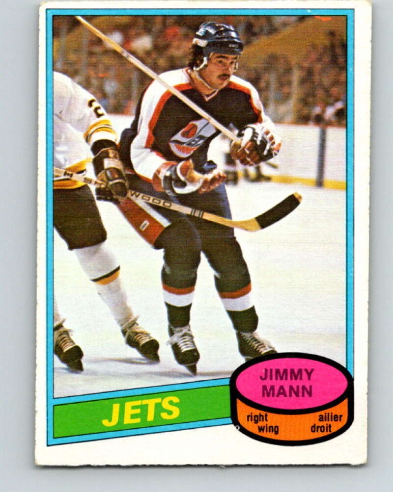 1980-81 O-Pee-Chee #353 Jimmy Mann  RC Rookie Winnipeg Jets  V40646